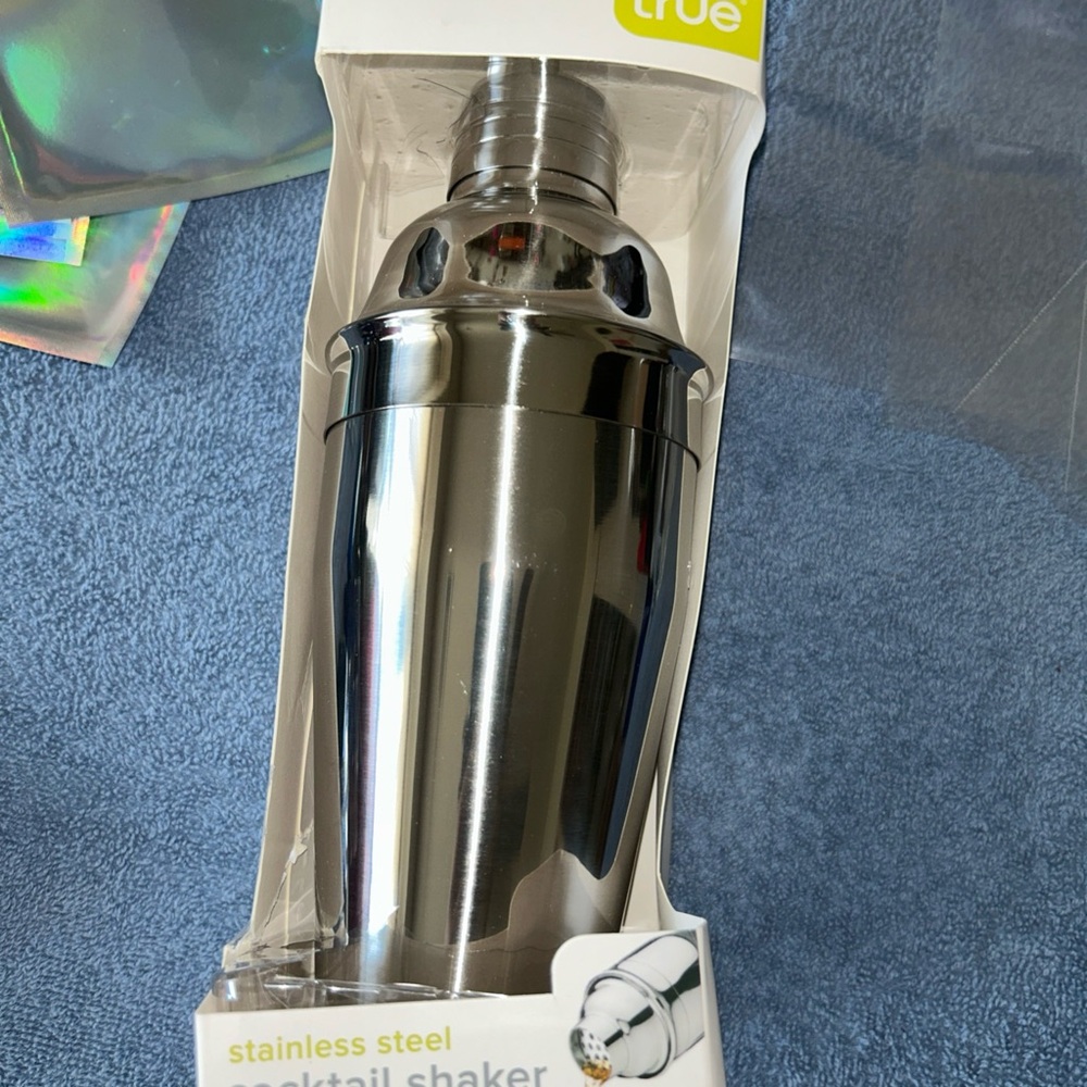 True & Co. Stainless Steel Cocktail Shaker